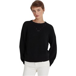 LAUREN Ralph Lauren Cotton Blouson Sleeve Sweater