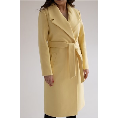 Пальто женское демисезонное 23970 (желтый)