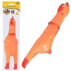 Игрушка-пищалка для животных "Чикен", длина 16 см