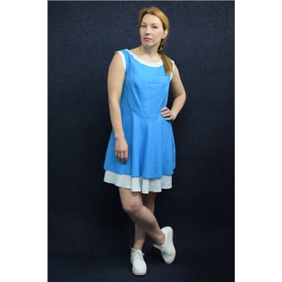 Платье  VIVA LADY артикул 9319V_4C68-Р49_170 голубой