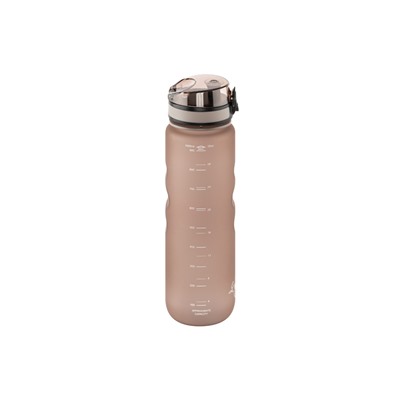 Бутылка для воды 1000 мл 7,8*7,8*28,5 см "Style Matte" с углублениями д/пальцев капучино