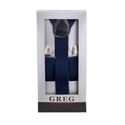 Подтяжки мужские в коробке GREG G-1-52 одн синий