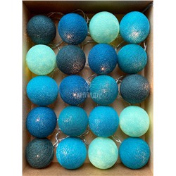 Гирлянда из 50 нитяных шариков "Панг"