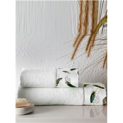 Tivolyo home Gala beyaz | Набор полотенец из 2-х предметов (50х100 см,75х150 см)