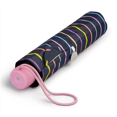 L553-4424 RainbowPinstripes (Разноцветные полоски) Зонт женский механика Fulton
