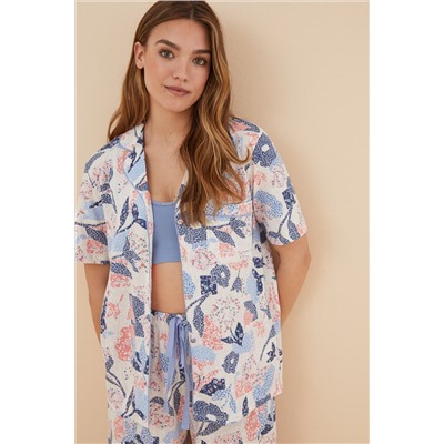 Pijama camisero 100% algodón patchwork
