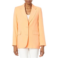 DKNY Frosted Twill One-Button Jacket