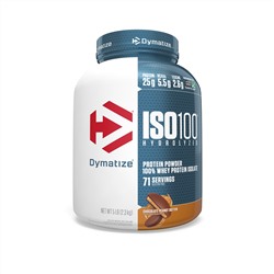 Dymatize Nutrition, ISO 100 гидролизованный, 100% изолят сывороточного протеина, шоколадно-арахисовая паста, 5 фунтов (2.3 кг)