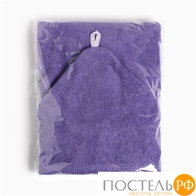 Полотенце с капюшоном Крошка Я, цв.фиолетовый 70*140 см, 100%хл, 320 г/м2 9544414