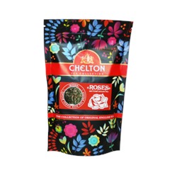 Чай Chelton «Розы» черный листовой чай с  с кусочками фруктов и лепестками цветов 90 гр м/у зип пакет.