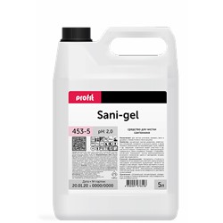 453-5 PROFIT SANI-GEL Кислотное гелеобразное средство для удаления ржавчины и известковых отложений 5л.