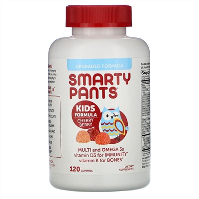 SmartyPants, Kids Formula, Multi and Omega 3s, Cherry Berry, 120 Gummies