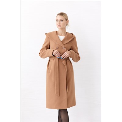 Пальто женское демисезонное 25020 (кэмел)