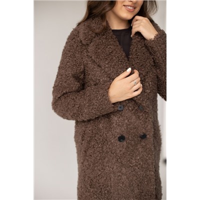 Пальто женское демисезонное 23720 (шоколад)