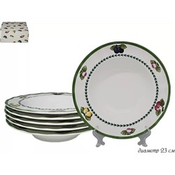 105-422 Фрукты глубокая тарелка из фарфора