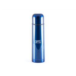 8199  Термос вакуумный SANTOS 750мл. Материал: нерж. сталь 18/10, пластик. Цвет: синий