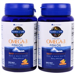Minami Nutrition, Сверхкритический, Omega-3 Fish Oil, 850 мг, апельсиновый вкус, 120 гелевых капсул в каждой упаковке