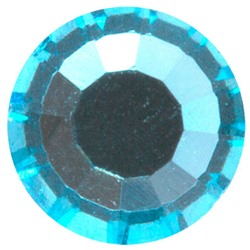 Страз клеевой "Zlatka" ZBS SS16/48 цветные 3.9 мм стекло 48 шт в пакете с еврослотом голубой (aquamarine)