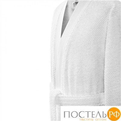 МИЭЛЬ махровый халат XL бел,1пр.,400 гр/м2,100%чесаный хл.