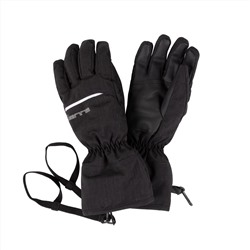 Warm winter gloves made of weatherproof fabric