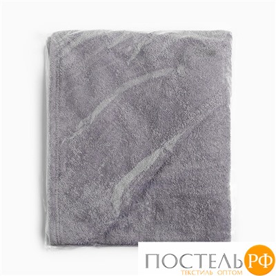 Полотенце-уголок махровый "Крошка Я" 85х85 см, цвет серый, 100% хлопок, 320 г/м2