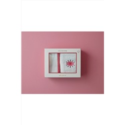English Home Pink Hope Pamuklu Nakışlı Havlu Seti 30x45 Cm Ekru - Pembe 10040990