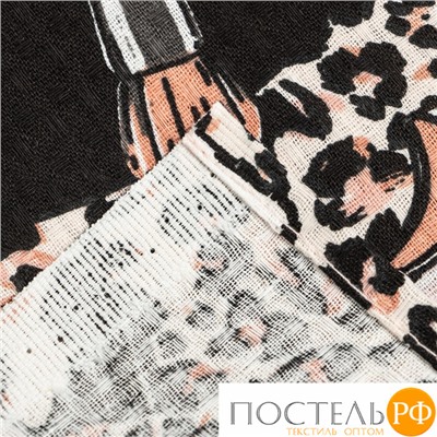 Набор для сауны Этель "Леопард" парео+полотенце 80х150 см+повязка,100% хл 7620927