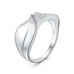 Кольцо из серебра родированное - Листья 1-544р