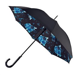 L754-4428 NightSkyFlowers (Синие цветы) Зонт женский трость Fulton