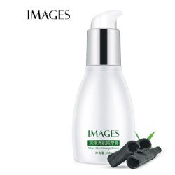 Очищающий и увлажняющий массажный крем с древесным углем, Images Clean Skin Massage Cream, 100 гр.