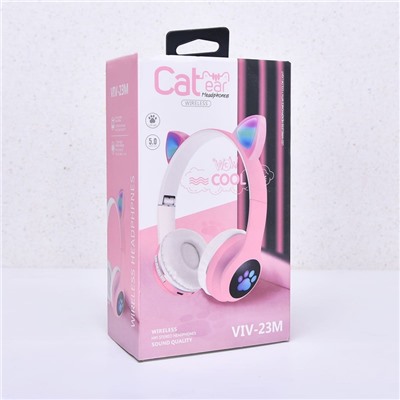 Наушники беспроводные Cat Ear Pink арт 1158