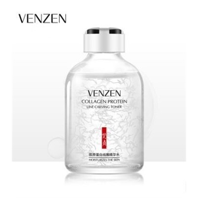 Venzen, Омолаживающая сыворотка-тонер для лица, с протеинами коллагена, Collagen Protein Line Carving Toner, 50 мл.