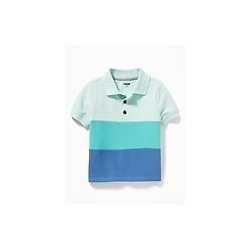 Color-Blocked Polo for Toddler Boys