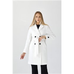 Пальто женское демисезонное 25570 (белый)