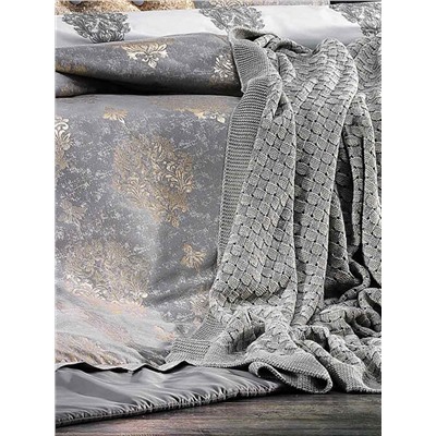 Zebra Casa Shine Grey | Набор с покрывалом (серый) 11 предметов