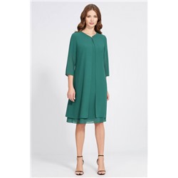 Накидка, платье  Bazalini артикул 4843 зеленый