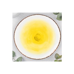 Тарелка для закуски 18,2*18,2*2 см "Кантри" желтая