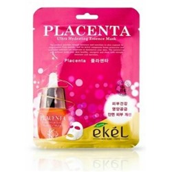 Корейская Маска с плацентой - лифтинг эффект ,  Ekel Placenta Ultra Hydrating Essense Mask , 25 мл.