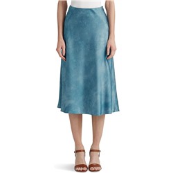 LAUREN Ralph Lauren Tie-Dye Print Satin Skirt
