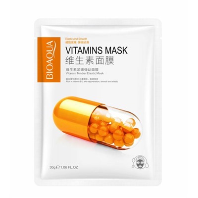 Bioaqua, Витаминная маска для лица, омоложение, 30 гр.