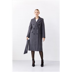 Пальто женское демисезонное 25775 (черно-серый)