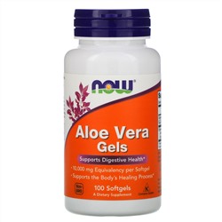 Now Foods, Aloe Vera Gels, 100 мягких желатиновых капсул