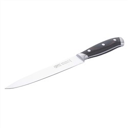 6810 GIPFEL Нож разделочный KASSEL 20см. Материал лезвия: сталь X30Cr13. Материал ручки: сталь, древеснослоистый пластик. Толщина: 2,5мм