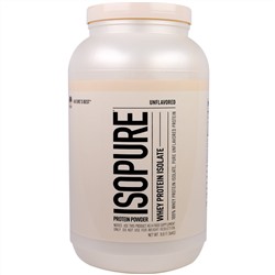 Isopure, Изолят сывороточного белка, протеиновый порошок, без вкусовых добавок, 1,36 кг (3 фунта)