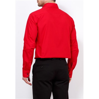 Сорочка мужская длинный рукав (в упаковке 12шт) CASINO c630/1/red/Z/1