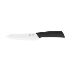 8460 GIPFEL Нож кухонный с керамическим лезвием 15,2см. Цвет лезвия: белый. Цвет ручки: черный.