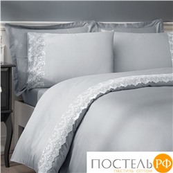NT094IGRIKBE2 Комплект постельного белья Tivolyo Home REGINA серый/кремовый Евро