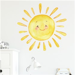 Наклейка многоразовая интерьерная 39*40 см "Солнышко", декор в комнату(2562)