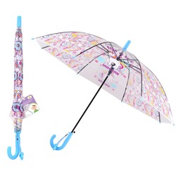 Зонт детский "Сны единорожки", полуавтоматический, диаметр 80 см