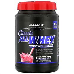 ALLMAX Nutrition, AllWhey Classic, 100% сывороточный протеин, клубника, 2 фунта (907 г)